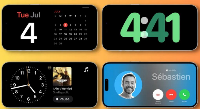 兴化苹果手机维修分享iOS17横屏充电待机显示有什么好处 