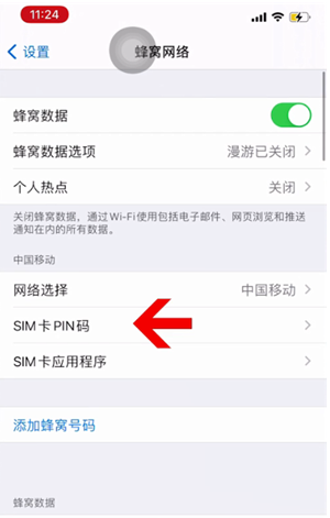 兴化苹果14维修网分享如何给iPhone14的SIM卡设置密码 