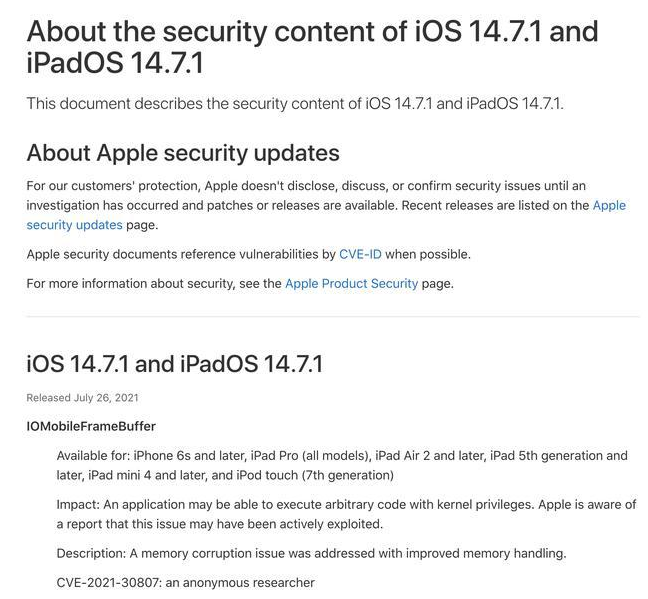 兴化苹果手机维修分享iOS 14.7.1 正式版更新内容及升级方法 